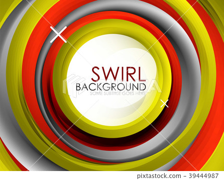 Spiral swirl flowing lines 3d vector abstract Spiral swirl flowing lines 3d vector abstract 39444987