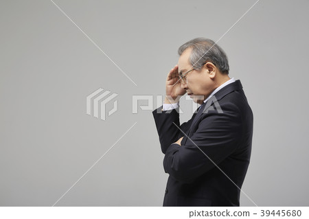 商業，運氣，高級，晚年，老人，韓國人 39445680