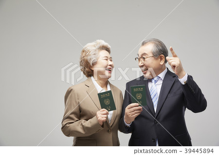 商業，運氣，高級，晚年，老人，韓國人，夫婦 39445894
