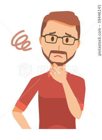 一個戴眼鏡的大鬍子男人有麻煩 一個戴眼鏡的大鬍子男人有麻煩 39446145