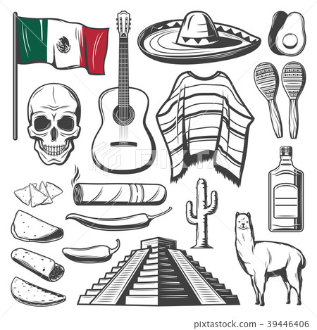 Cinco de Mayo mexican holiday fiesta party sketch 39446406
