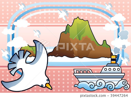 Dokdo day illustration, vector, illustration 39447264