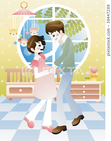Pregnant woman's day illustration, vector, illustration Pregnant woman's day illustration, vector, illustration 39447289