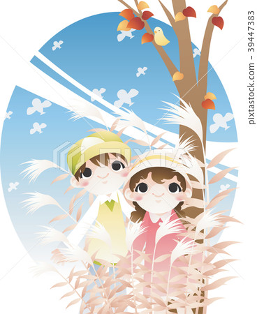 Autumn illustrations, vector, illustration 39447383
