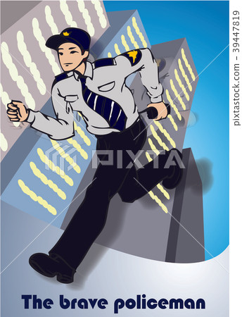 Police illustrations, vector, illustration Police illustrations, vector, illustration 39447819