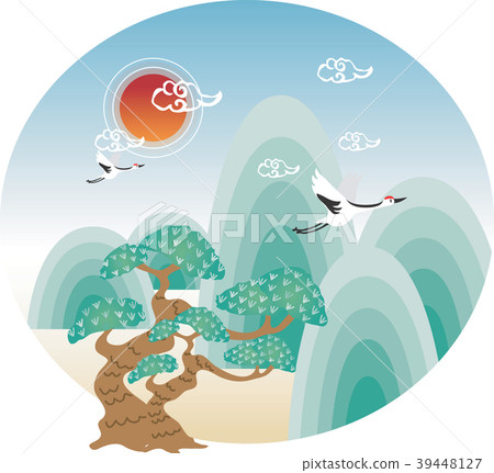 New Year illustrations, vector, illustration 39448127