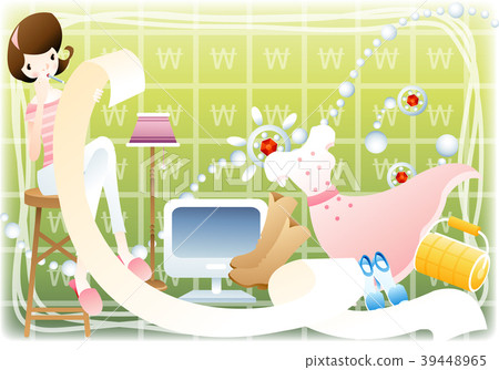 Shopping illustration, vector, illustration Shopping illustration, vector, illustration 39448965