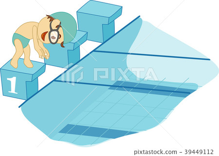 Swimming illustration, vector, illustration Swimming illustration, vector, illustration 39449112
