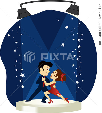 Sports dancing illustration, vector, illustration Sports dancing illustration, vector, illustration 39449142