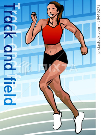 Athletics illustration, vector, illustration 39449272