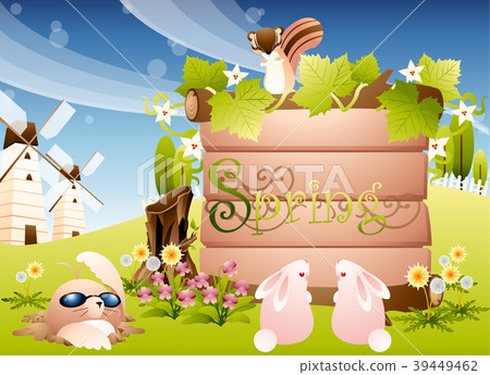 春天例證,傳染媒介,例證 春天例證,傳染媒介,例證 39449462