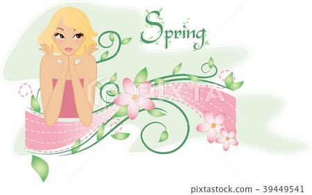 Spring illustration, vector, illustration Spring illustration, vector, illustration 39449541