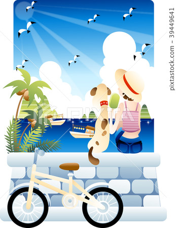 Summer illustration, vector, illustration Summer illustration, vector, illustration 39449641