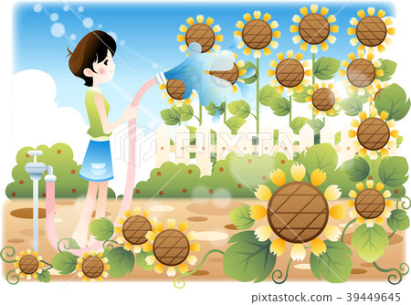 Summer illustration, vector, illustration Summer illustration, vector, illustration 39449645