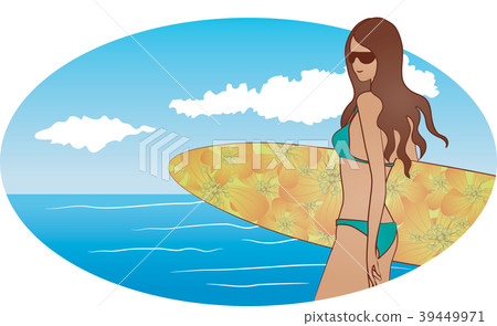 Summer illustration, vector, illustration 39449971