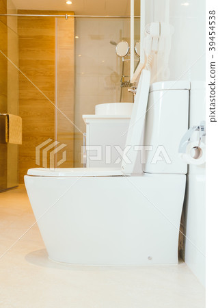 White toilet bowl seat White toilet bowl seat 39454538