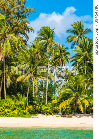 Beautiful tropical beach and sea Beautiful tropical beach and sea 39454796
