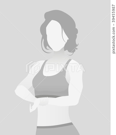 Default placeholder fitness trainer in a T-shirt. 39455987