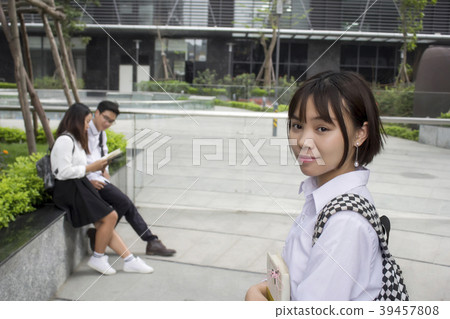 female student looking at the camera female student looking at the camera 39457808