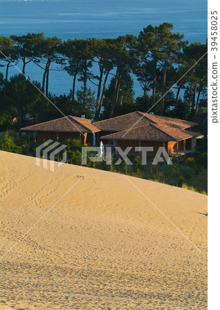 The famous "Dune du Pilat", near Arcachon, at The famous "Dune du Pilat", near Arcachon, at 39458025