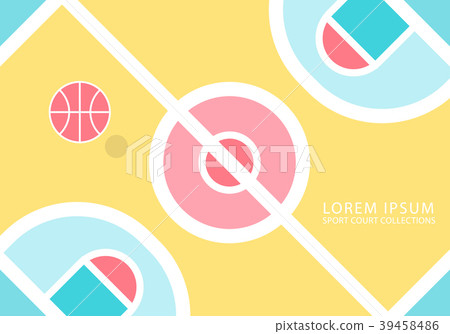 Sport Court,Basketball Court Minimal background 39458486