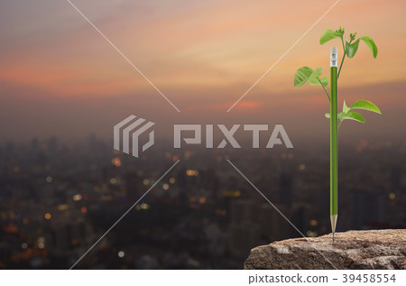 Pencil ecology concept Pencil ecology concept 39458554