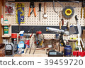 Woodworking tools, small workshop 39459720