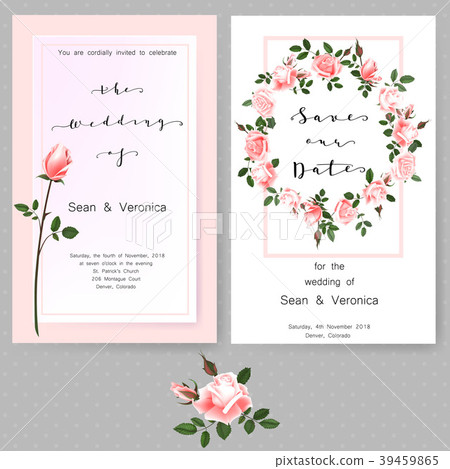 Save the date card, wedding invitation, greeting Save the date card, wedding invitation, greeting 39459865