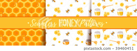 seamless pattern with honey seamless pattern with honey 39460451