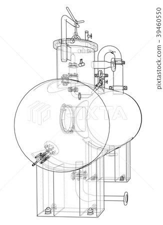 Sketch industrial equipment 39460550