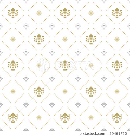 Seamless Pattern With Royal Lily Seamless Pattern With Royal Lily 39461750
