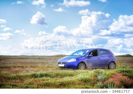 Summer. Heat. Steppe. Salt marsh. Salt lake Summer. Heat. Steppe. Salt marsh. Salt lake 39461757