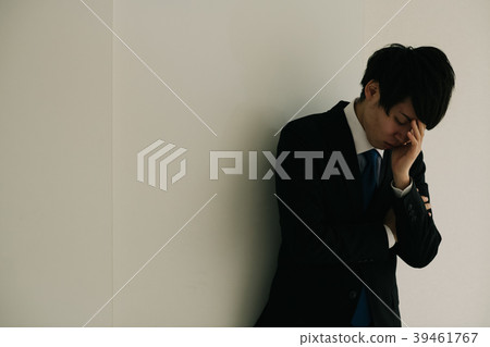 Falling young businessman Japanese male Falling young businessman Japanese male 39461767