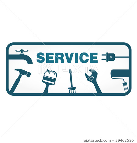 Service symbol with tool - Stock Illustration [39462550] - PIXTA