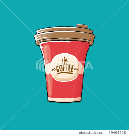Coffee cup isolated on turquoise background Coffee cup isolated on turquoise background 39465228