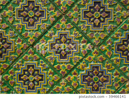 ceramic tile decorate stupa 39466141