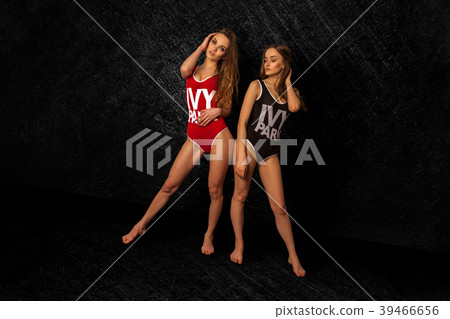 Gorgeous young ladies in body suits 39466656