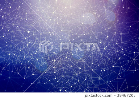 Abstract technology geometric polygonal lines 39467203