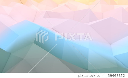 Lowpoly Backdrop with Blue and Pink Surface 39468852