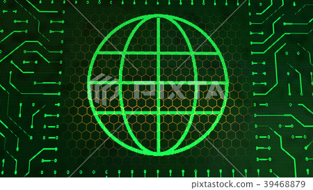 Wallet Sign Board With Green Sphere Wallet Sign Board With Green Sphere 39468879