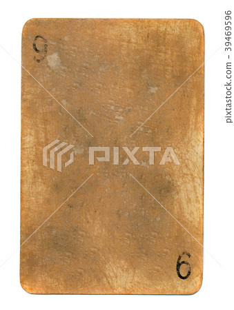 ancient grunge playing card paper sheet   39469596