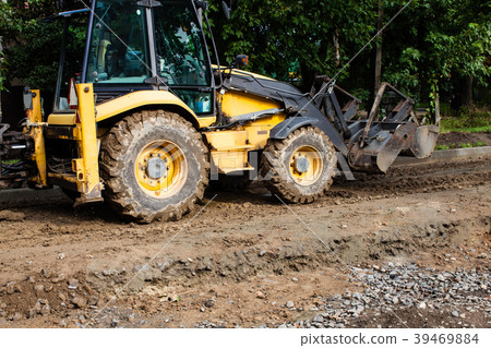 Excavator while working 39469884