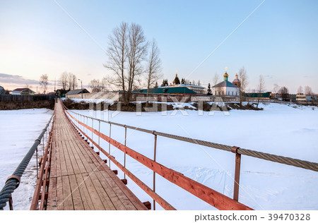 View on the Holy Spirit Monastery and suspension View on the Holy Spirit Monastery and suspension 39470328
