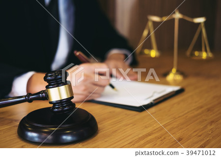 Judge gavel with Justice lawyers, Businessman in suit or lawyer 39471012