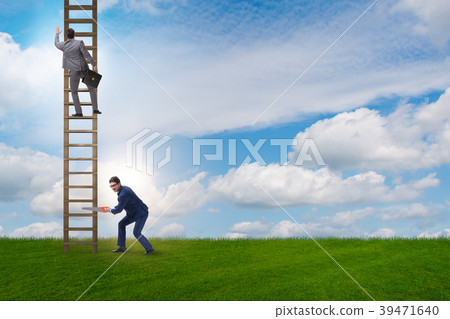 Business unethical competition concept with 39471640