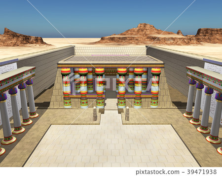 Inside view of the temple of Edfu in Egypt Inside view of the temple of Edfu in Egypt 39471938