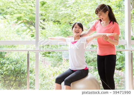 Balance ball exercise Balance ball exercise 39471990