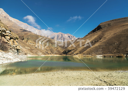 Landscape mountain lake. Natural high reservoir 39472129