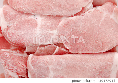 Pork shoulder loin sliced up 39472941