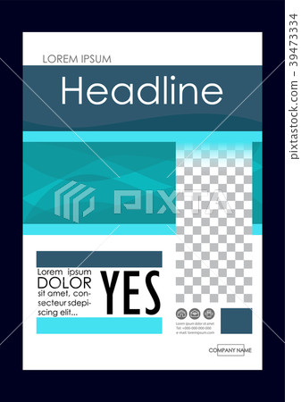 Editable Vector. A4 Business Book Cover Layout  39473334
